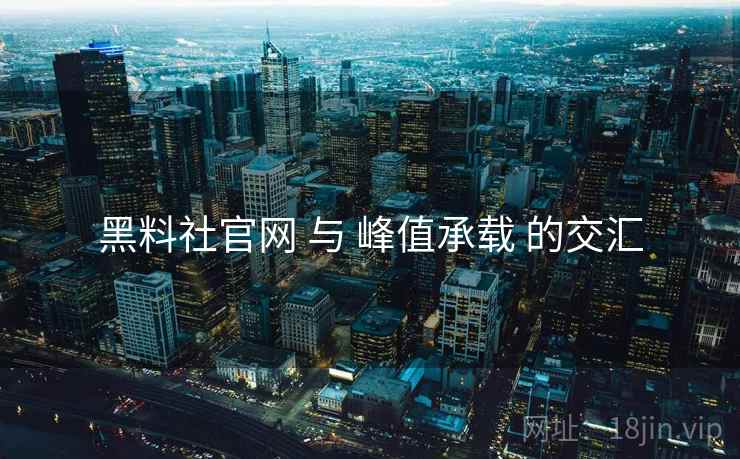 黑料社官网 与 峰值承载 的交汇