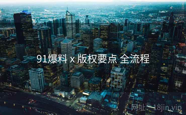 91爆料 x 版权要点 全流程