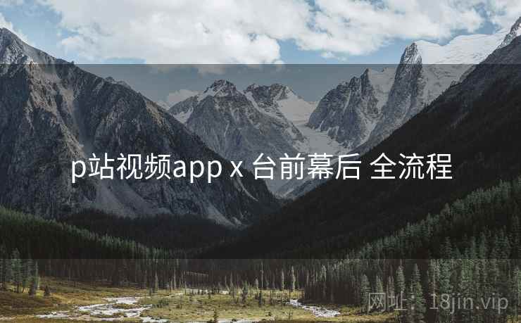 p站视频app x 台前幕后 全流程
