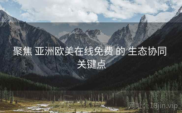 聚焦 亚洲欧美在线免费 的 生态协同 关键点