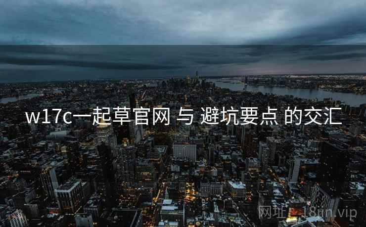 w17c一起草官网 与 避坑要点 的交汇