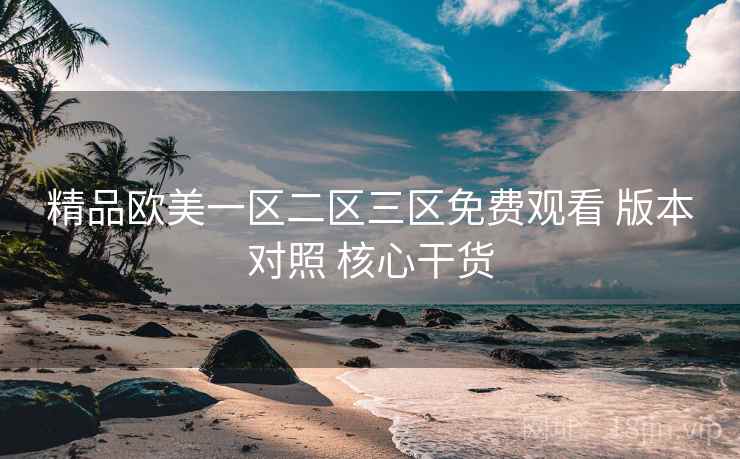 精品欧美一区二区三区免费观看 版本对照 核心干货
