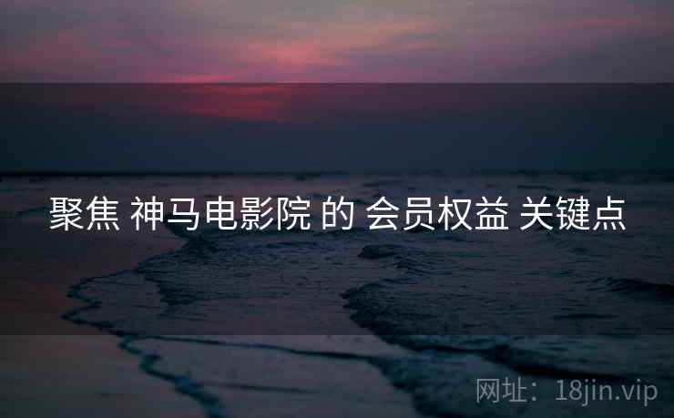 聚焦 神马电影院 的 会员权益 关键点