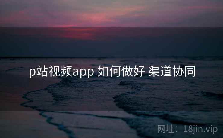 p站视频app 如何做好 渠道协同